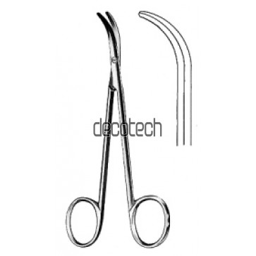 Fomon Dissecting Scissors Curved 13.5cm