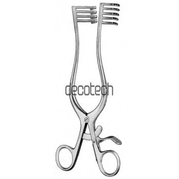 Travers Retractor 4x5 Prongs 19x25 and 25x25mm, Blunt 
