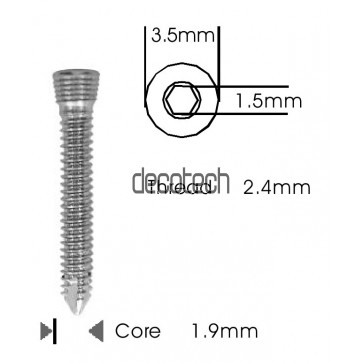 Safety Lock (LCP) Screw 2.4mm - Self Tapping