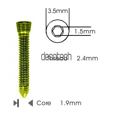 Safety Lock (LCP) Screw 2.4mm - Self Tapping Titanium