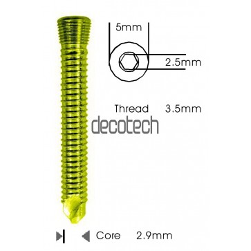Safety Lock (LCP) Screw 3.5mm Self Tapping & Self Drilling Titanium
