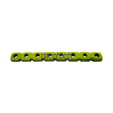 Reconstruction Safety Lock (LCP) Plate 3.5mm Round Stacked Holes - Straight Titanium