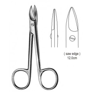 Special Scissors Straight 12cm saw edge