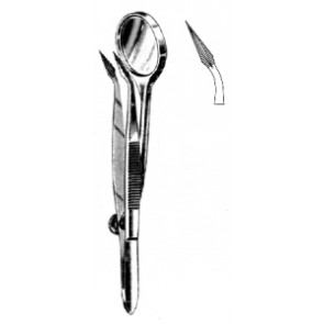 Splinter Forceps w/Magnifier 12cm