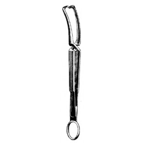 Doyen Towel Forceps with Ring 18cm