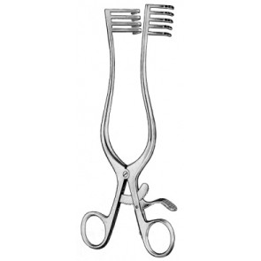 Travers Retractor 4x5 Prongs 19x25 and 25x25mm, Blunt 