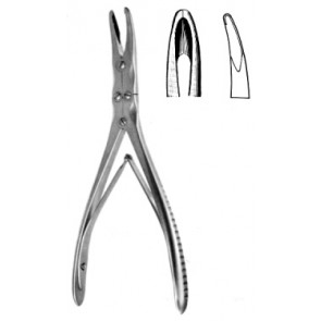Geiger Rongeur D/E slightly Curved 3mm jaw 15cm