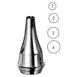 Gruber Ear Speculum round 4.5mm~7.5mm, set of 4