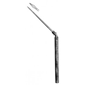 Politzer Ear Knife delicated lance angled 16.5cm