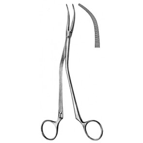 Wilson Tonsil Artery Forceps Curved and angled shaft 19cm