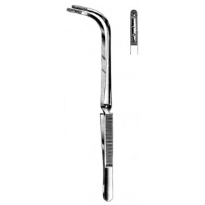Jackson Tampon Forceps with spike 22cm