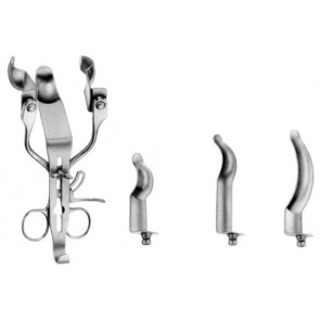 ALAN PARKS Retractor complete with 5 blades