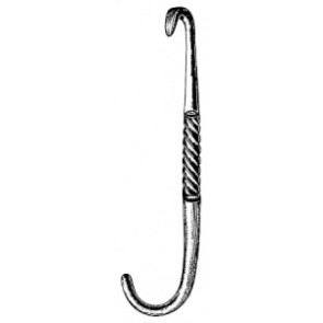 Obstetrical Blunt Hook with Crotchet 26cm