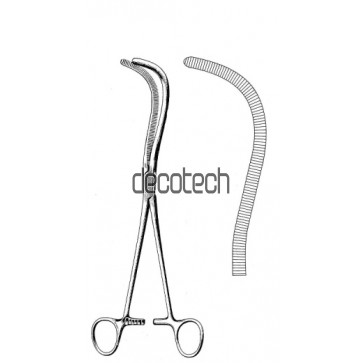 Mayo Guyon Kidney Pedicle clamp Curved 23cm