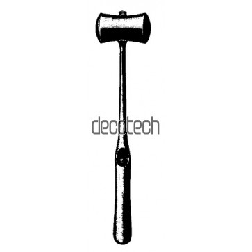 Williger martillo de hueso sólido, con mandíbulas intercambiables Ferrozell 340g 24cm, 9 1/2”