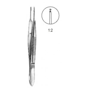Micro fórceps del tejido 1x2t, 11cm 