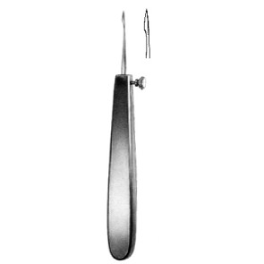 Moncorps cuchillo milium con 14cm tornillo de fijación 