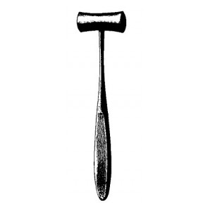 Lucae martillo de hueso sólido, con mandíbulas intercambiables Ferrozell 260g 19cm, 7 1/2”