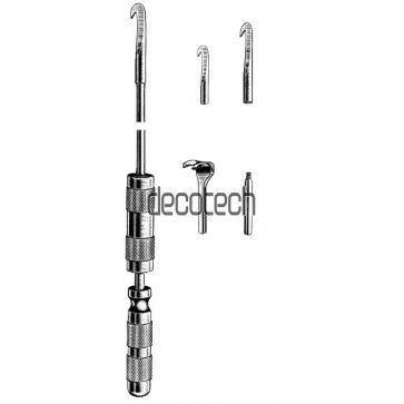 Kuentscher Nail Extractor with 2 Hooks 63cm
