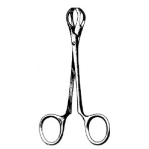 Lane Tissue Forceps 1x2T Serrated Jaw Fenestrated