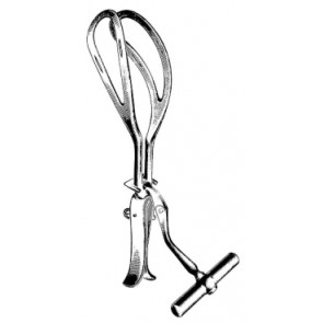 Haig Fergusson Obstetrical Forceps with  Tractor handle 40cm