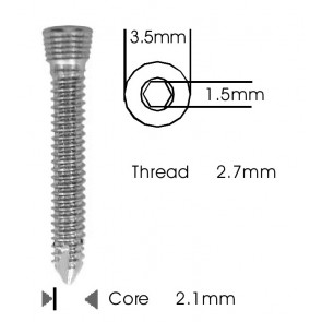 Safety Lock (LCP) Screw 2.7mm - Self Tapping