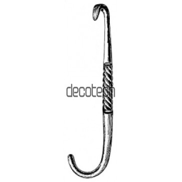 Obstetrical Blunt Hook with Crotchet 26cm
