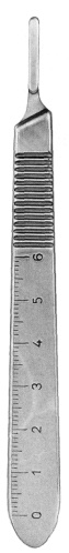 Scalpel Handle #3 graduated in centimeters