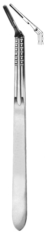 Scalpel Handle long angled #4L