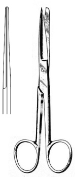 Deaver Scissors Straight Sharp / Blunt 14cm