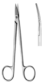 QUINBY Gum Scissors Curved 12cm