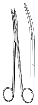 BOETCHER Tonsil Scissors Curved 18cm
