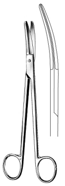 PRINCE (YANKAUER) Tonsil Scissors Curved 17cm