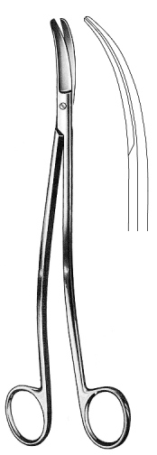 SATINSKY Vena Cava and Thorax Scissors Curved 24cm