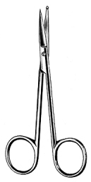 Blood Vessel Scissors one probe end 11.5cm