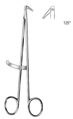 Diethrich Hegemann Scissors w/rat. 125º Angled 17cm
