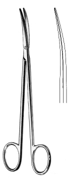 Toennis Adson Neuro-Scissors deli. Curved 17.5cm