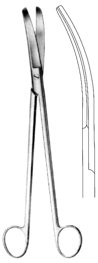 LLOYD DAVIES Rectal Scissors Curved 25.5cm