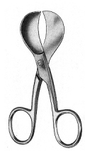 U.S.A patt Umbilical Scissors