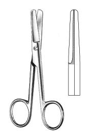 Harvey Ligature Scissors serr blade 12cm