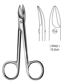 Beebee Scissors Sharp / Sharp 10cm Curved