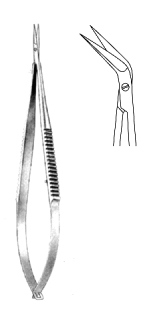 Micro Scissors angled spring action 18.5cm