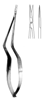 Micro Scissors Straight bayonet 18.5cm