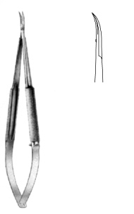 Gomel Micro Scissors Curved