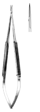Micro Scissor round handle Serrated