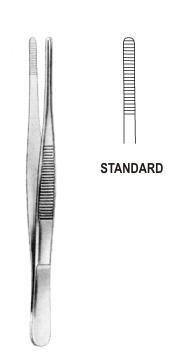 Standard Dressing Forceps serrated