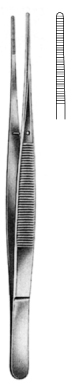 Potts Smith Dressing Forceps serrated