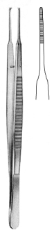 Gerald Dressing Forceps serrated 18cm
