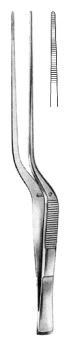 Taylor Dressing Forceps Bayonet shaped 17.5cm