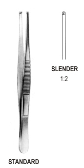 Tissue Forceps Narrow 1x2T